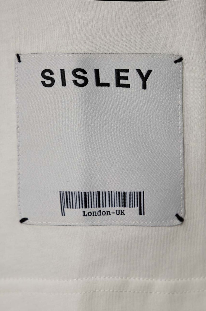 Dječaci Dječja pamučna majica dugih rukava Sisley 3YR3X3001.G.SEASONAL crna