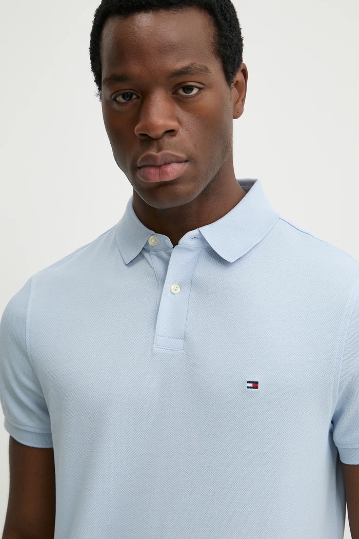 Polo tričko Tommy Hilfiger modrá MW0MW17770