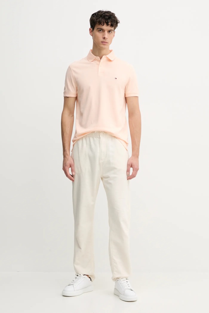 Polo tričko Tommy Hilfiger MW0MW17770 oranžová SS26