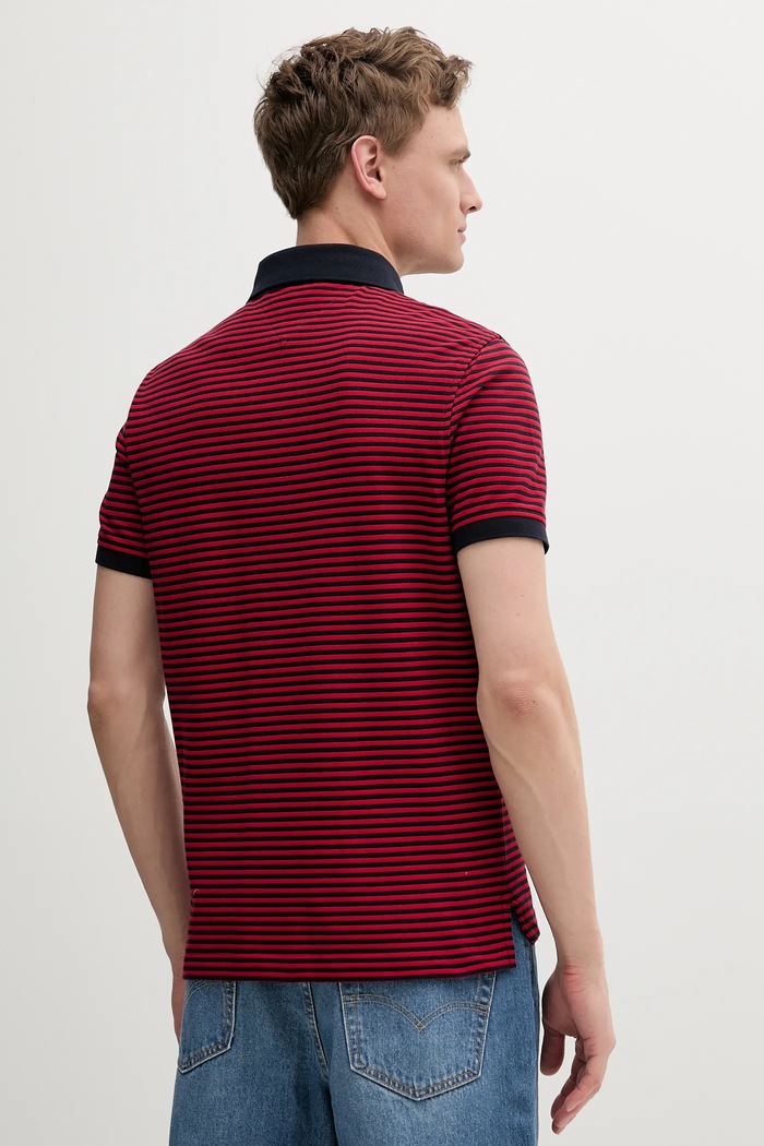 Polo majica Tommy Hilfiger MW0MW17770 mornarsko plava SS26