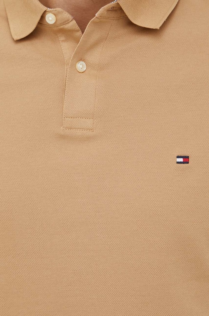 Polo tričko Tommy Hilfiger hnědá MW0MW17770