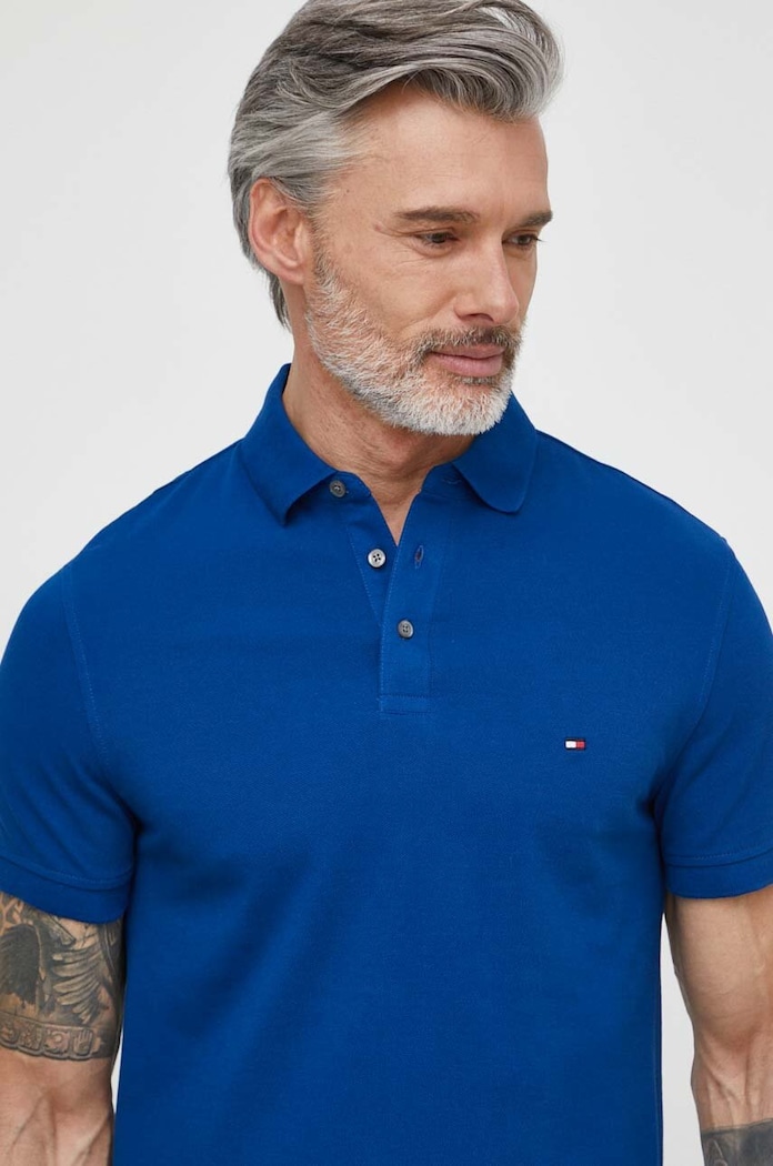 Ρούχα Πόλο Tommy Hilfiger MW0MW17771 μπλε