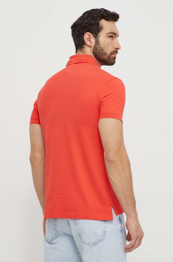 Ρούχα Tommy Hilfiger Πόλο Tommy Hilfiger MW0MW17771 πορτοκαλί