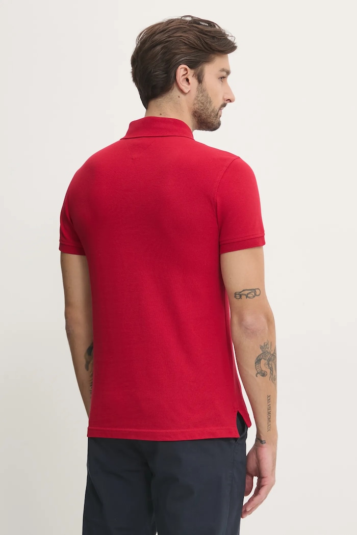 Îmbrăcăminte Tommy Hilfiger tricou polo MW0MW17771 rosu