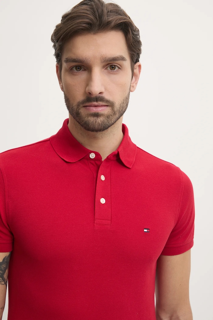 Tommy Hilfiger tricou polo rosu MW0MW17771