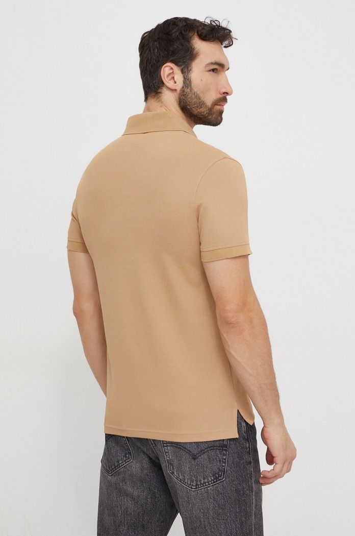 Polo tričko Tommy Hilfiger MW0MW17771 béžová SS26