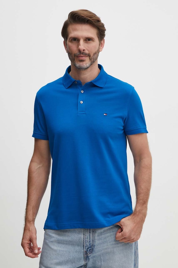 Polo tričko Tommy Hilfiger modrá MW0MW17771