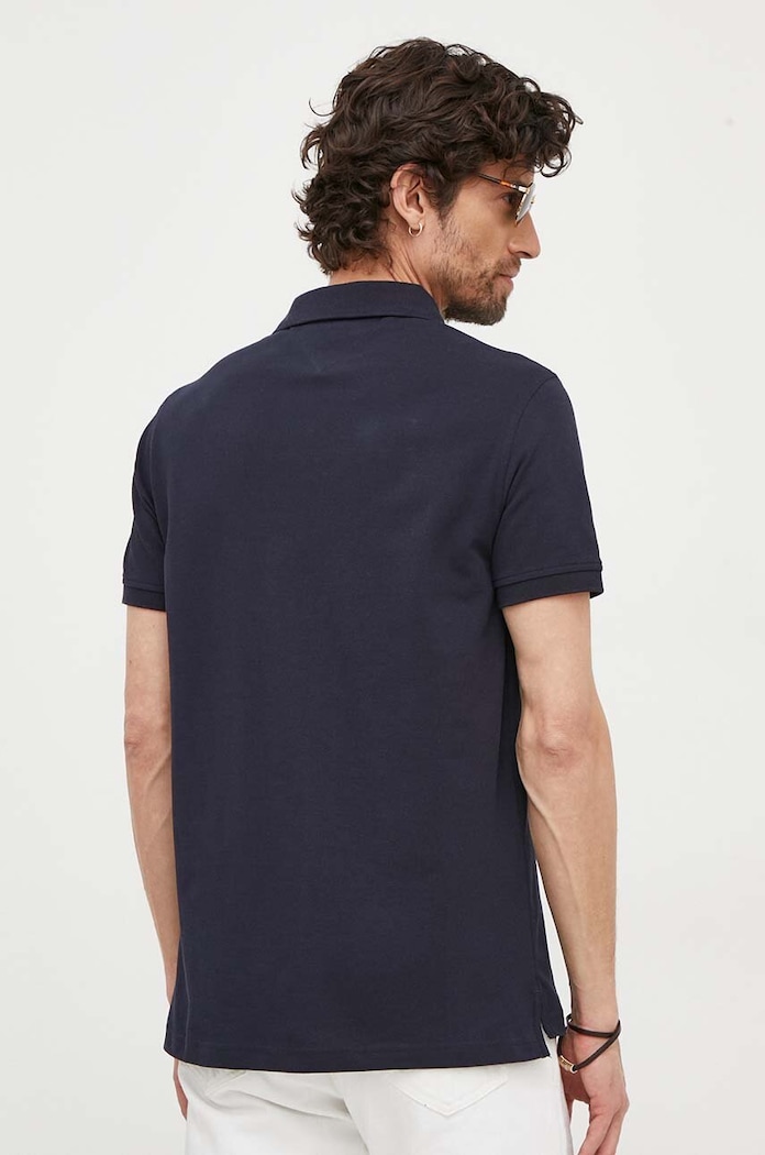 Odzież Tommy Hilfiger polo bawełniane MW0MW31684 granatowy