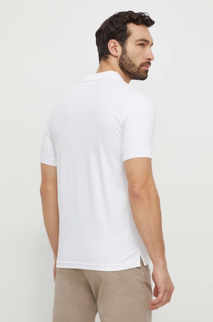 Odzież Calvin Klein Polo bawełniane K10K111657 biały