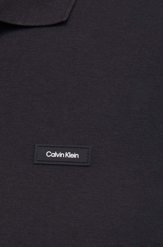 Bavlnené polo tričko Calvin Klein čierna K10K111657