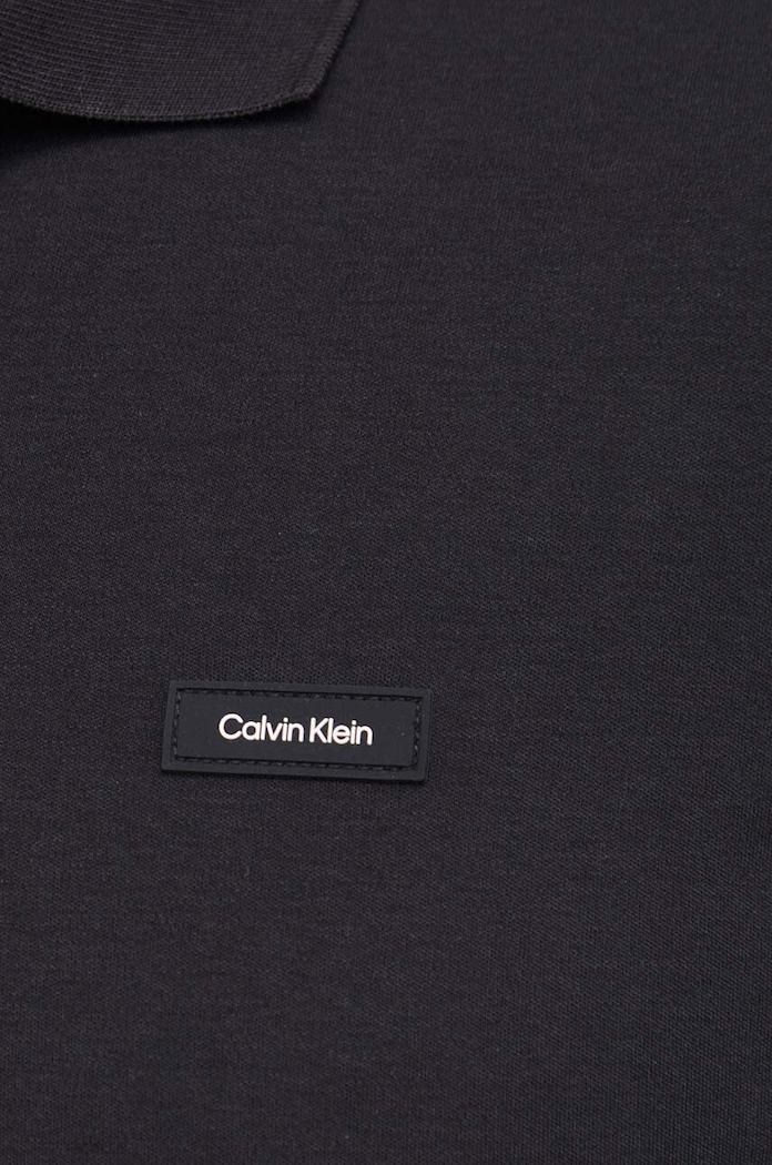 Bavlnené polo tričko Calvin Klein čierna K10K111657