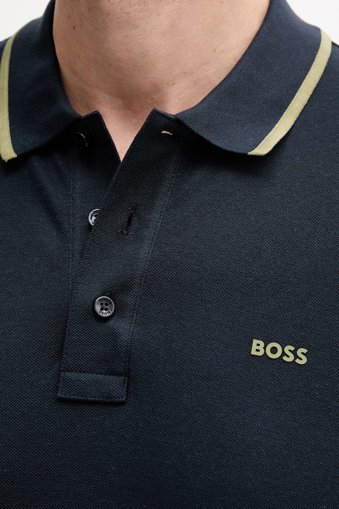 BOSS polo de bumbac Parlay 190 bleumarin 50494697