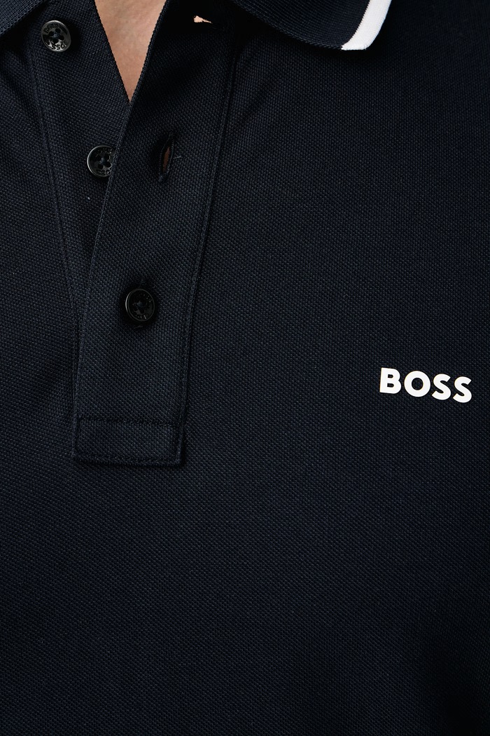 Polo tričko pánske bavlnené Parlay 190 BOSS tmavomodrá 50494697