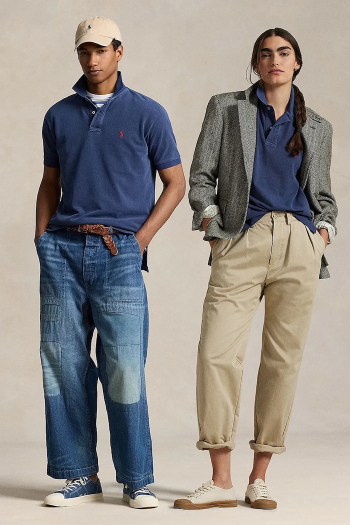 Ρούχα Βαμβακερό μπλουζάκι πόλο Polo Ralph Lauren 710850860 σκούρο μπλε