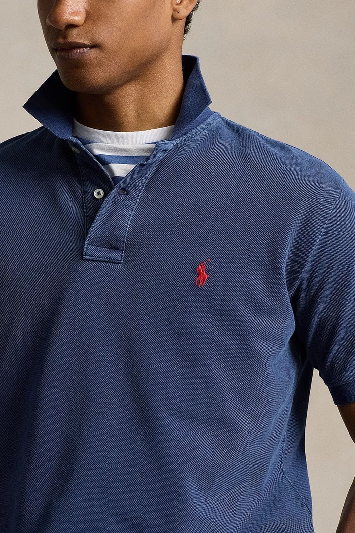 Polo Ralph Lauren polo de bumbac bleumarin 710850860