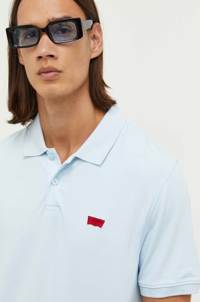 Levi's poló aplikációval kék A4842.0014