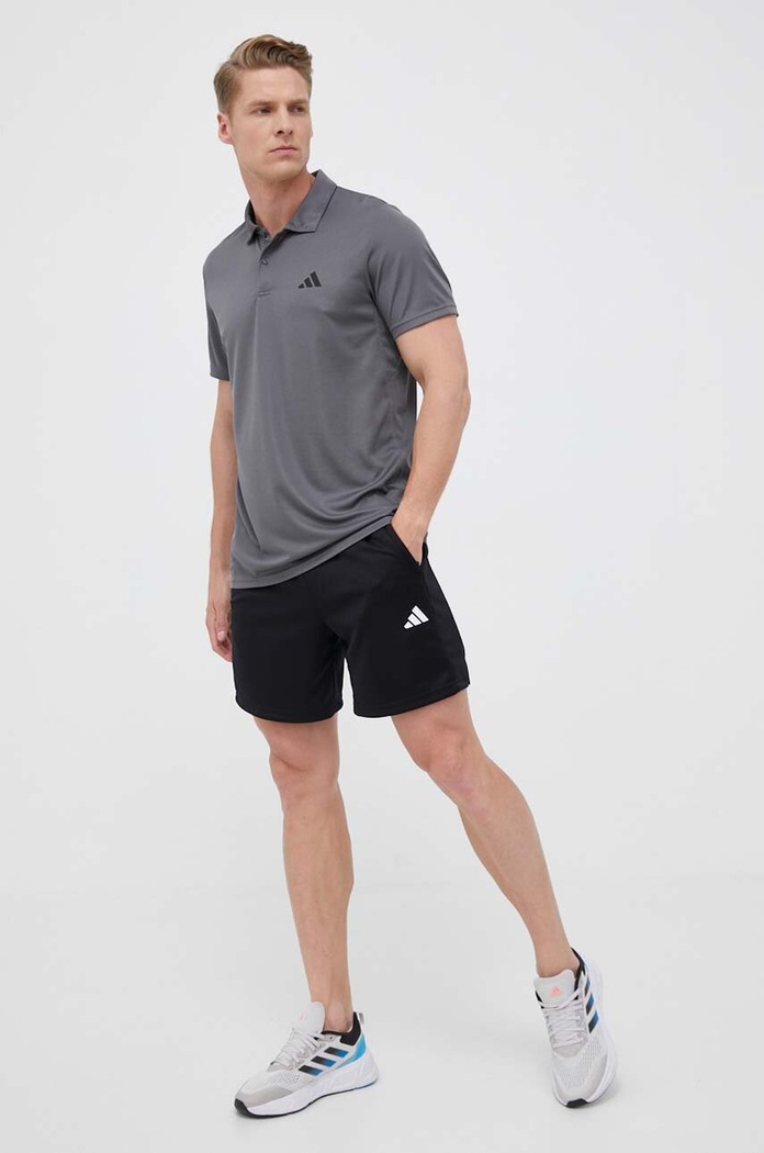 adidas Performance polo de antrenament Train Essentials IB1066 gri AW23