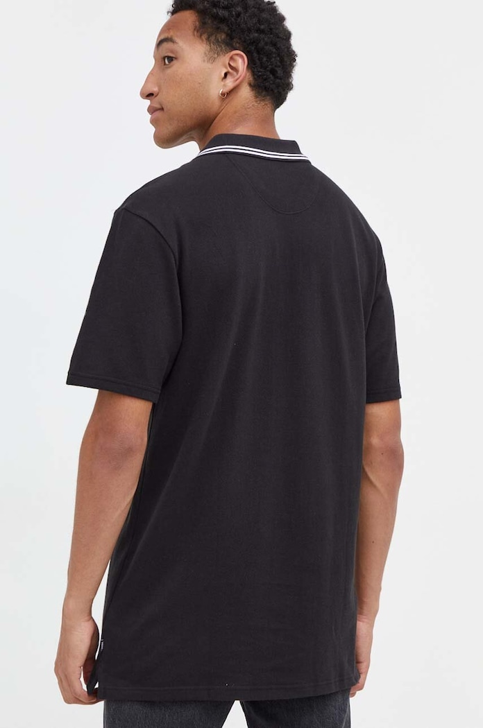 Vans polo de bumbac negru VN000A7QBLK1