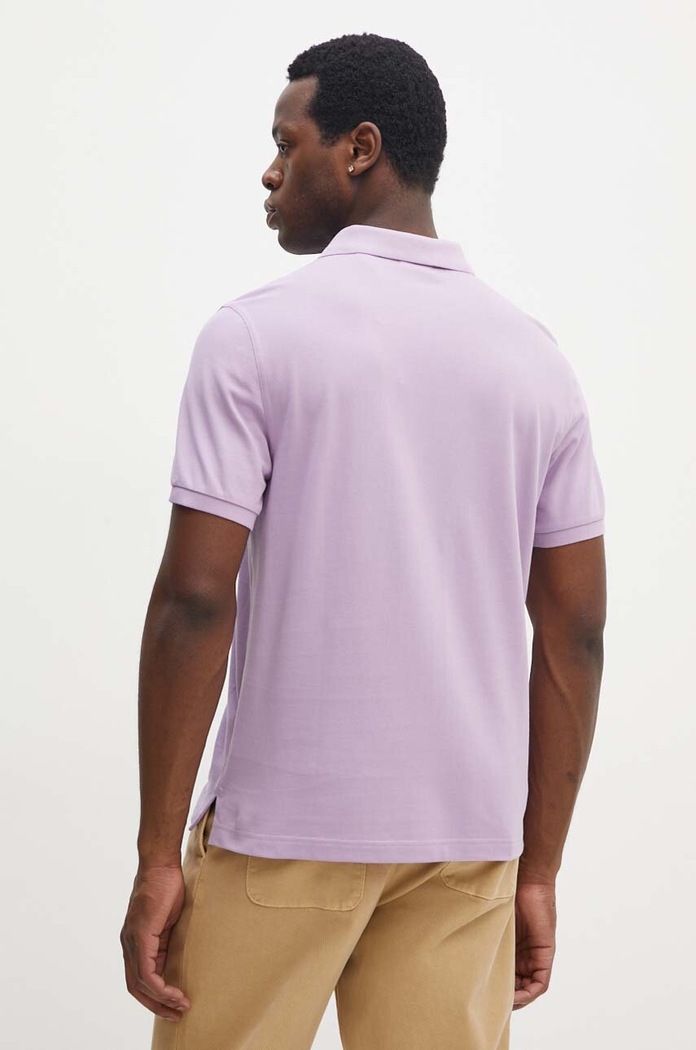 Îmbrăcăminte Gant polo masculin din bumbac 2210. violet