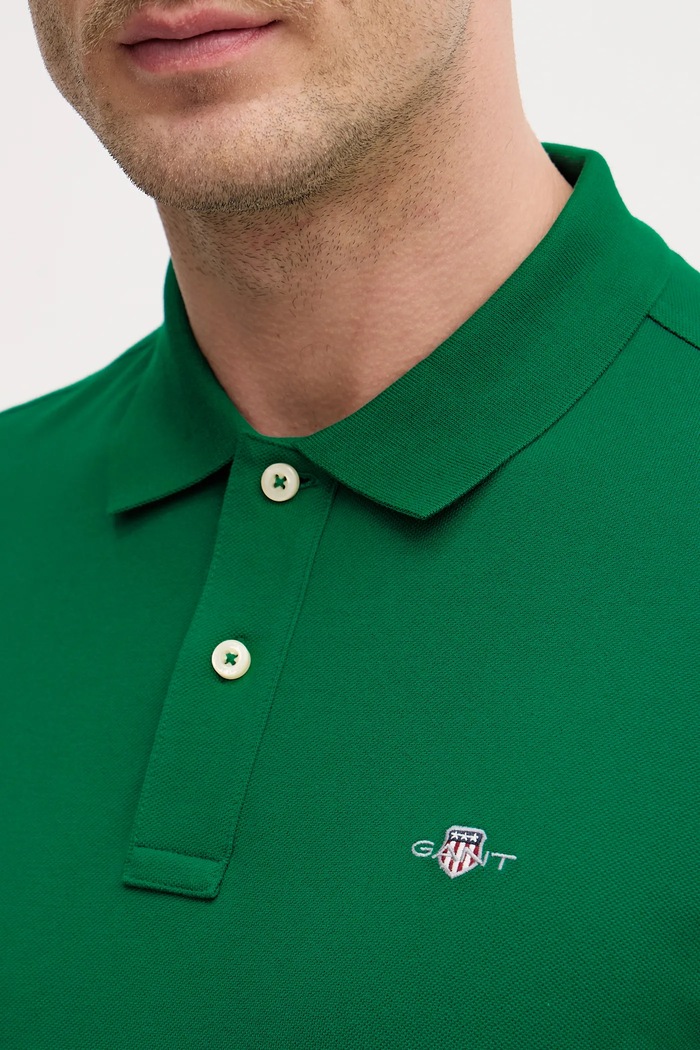 Gant polo tričko pánske bavlnené 2210. zelená