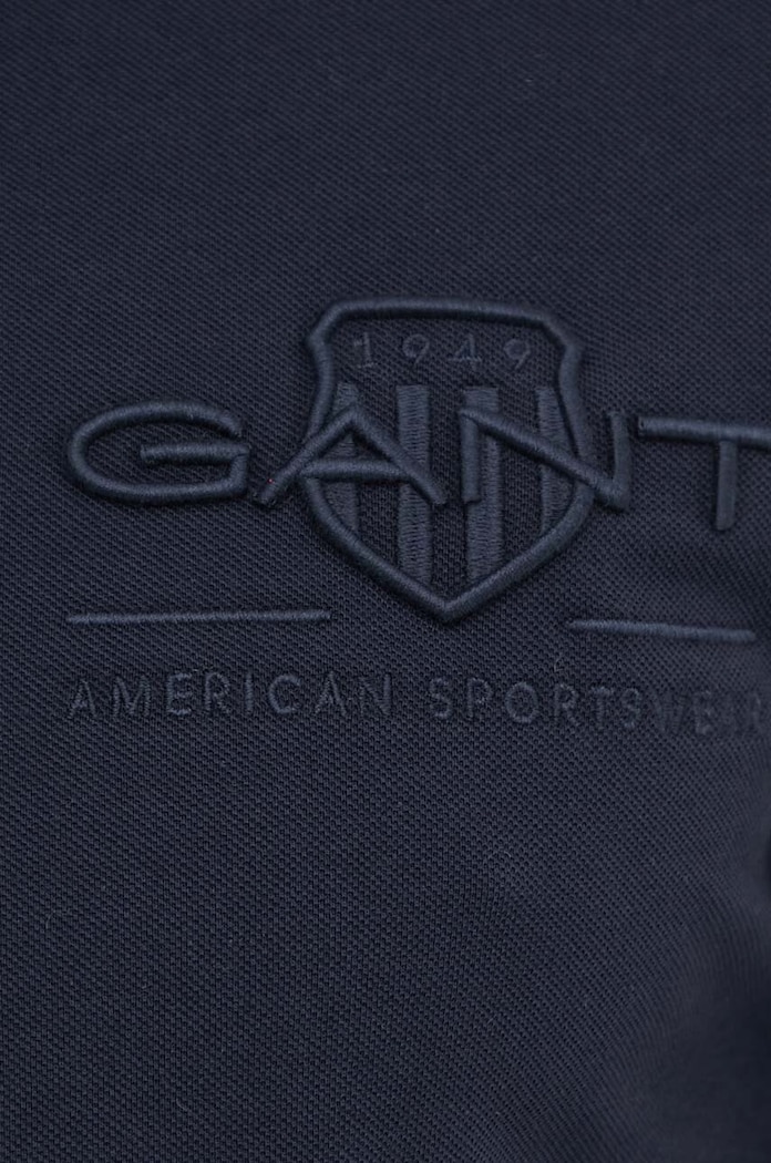 Gant polo bawełniane 2062025 granatowy
