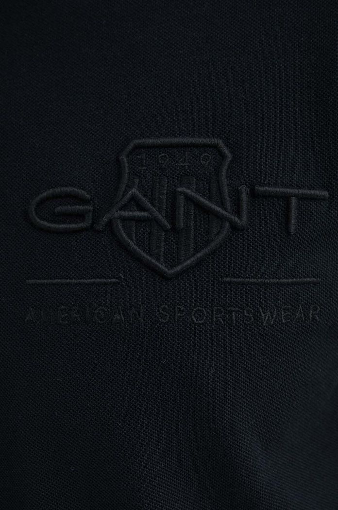 Gant polo bawełniane 2062025 czarny