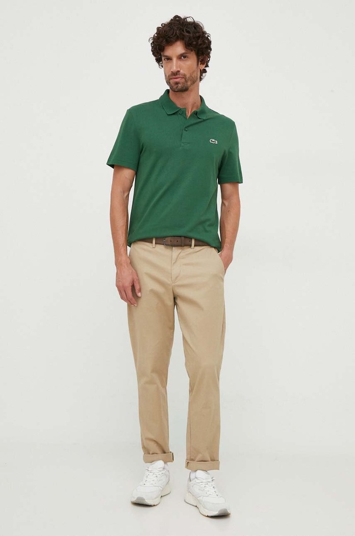 Lacoste polo shirt DH0783 green SS24