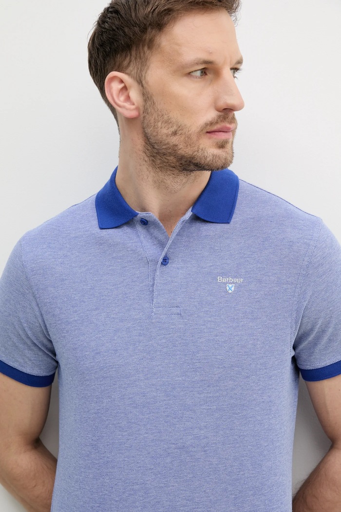 Barbour polo de bumbac violet MML0628