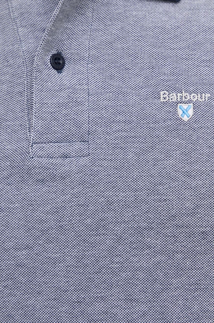 Bavlněné polo tričko Barbour MML0628 námořnická modř