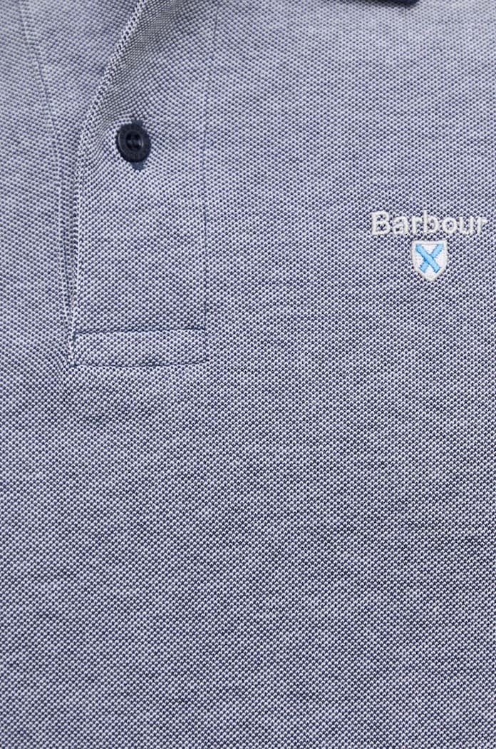 Bavlněné polo tričko Barbour MML0628 námořnická modř