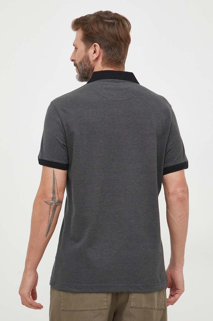 Oblečení Bavlněné polo tričko Barbour MML0628 černá