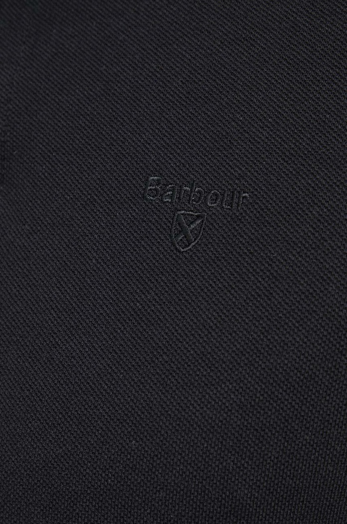 Bavlněné tričko s dlouhým rukávem Barbour MML0705 černá