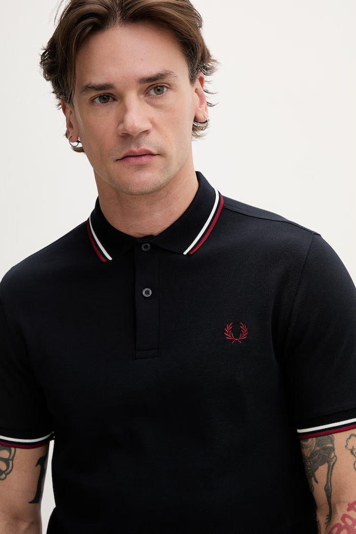 Bombažen polo Fred Perry mornarsko modra M3600.T55