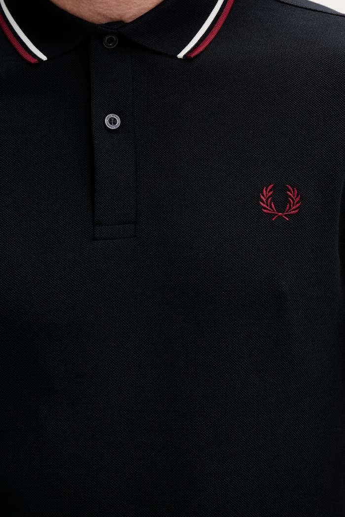 Bombažen polo Fred Perry M3600.T55 mornarsko modra