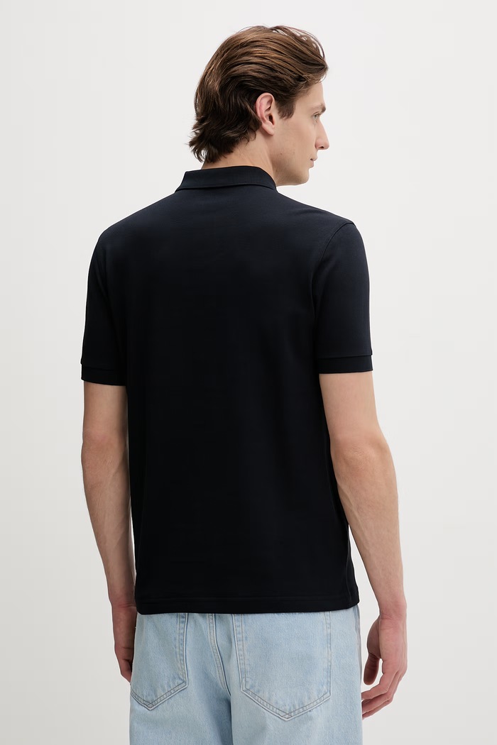 Ρούχα Βαμβακερό μπλουζάκι πόλο Fred Perry M6000.608 σκούρο μπλε