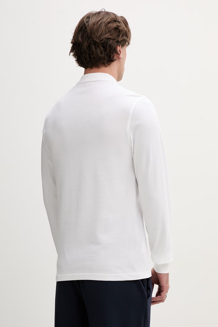 Ruházat Fred Perry pamut hosszúujjú M6006.100 fehér