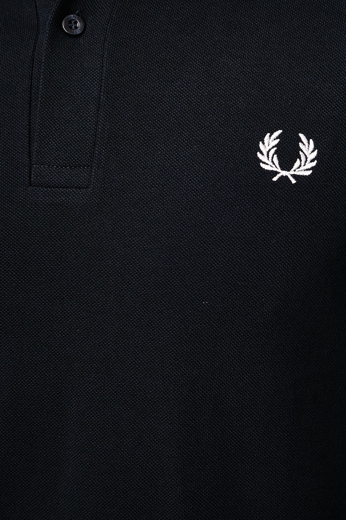 Majica dugih rukava za muškarce od pamuka Fred Perry mornarsko plava M6006.608