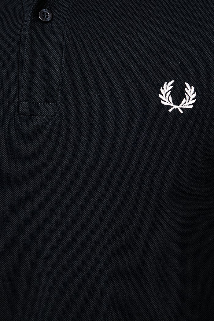 Majica dugih rukava za muškarce od pamuka Fred Perry mornarsko plava M6006.608