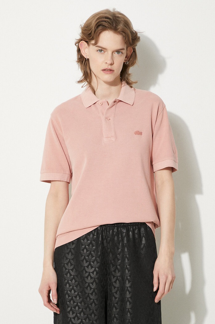Lacoste Cotton polo shirt pink PH3450
