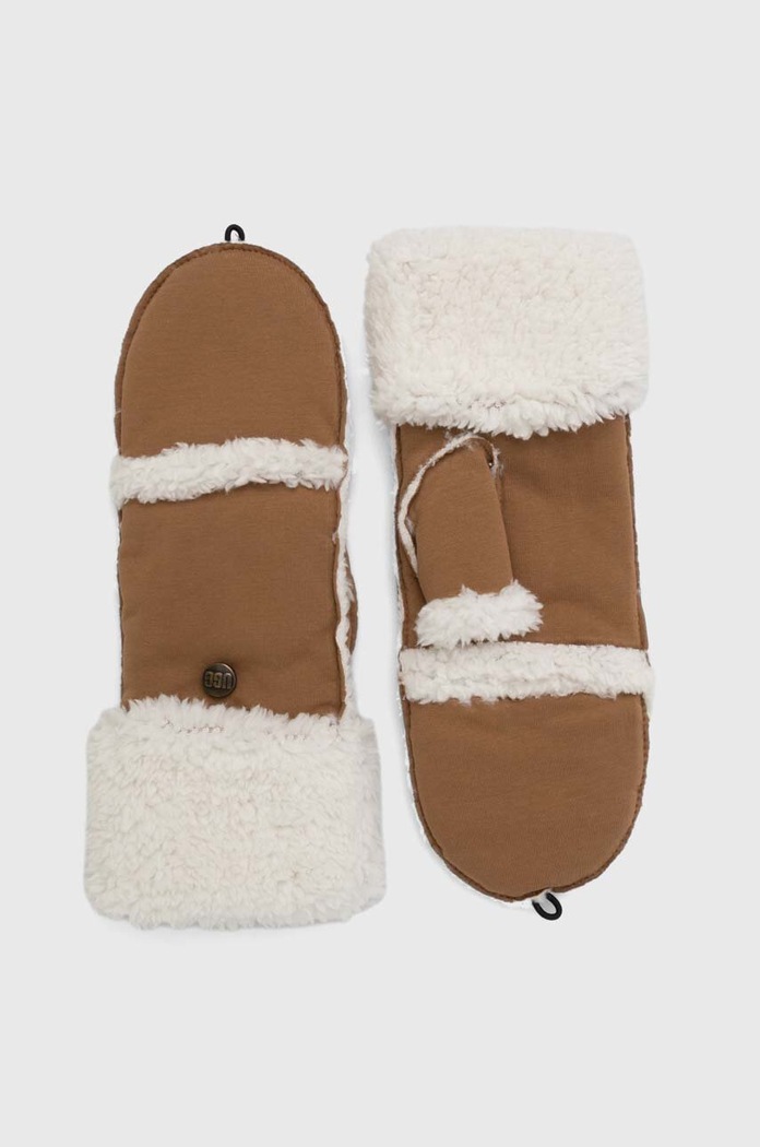 Rukavice UGG Planet friendly hnedá 22706