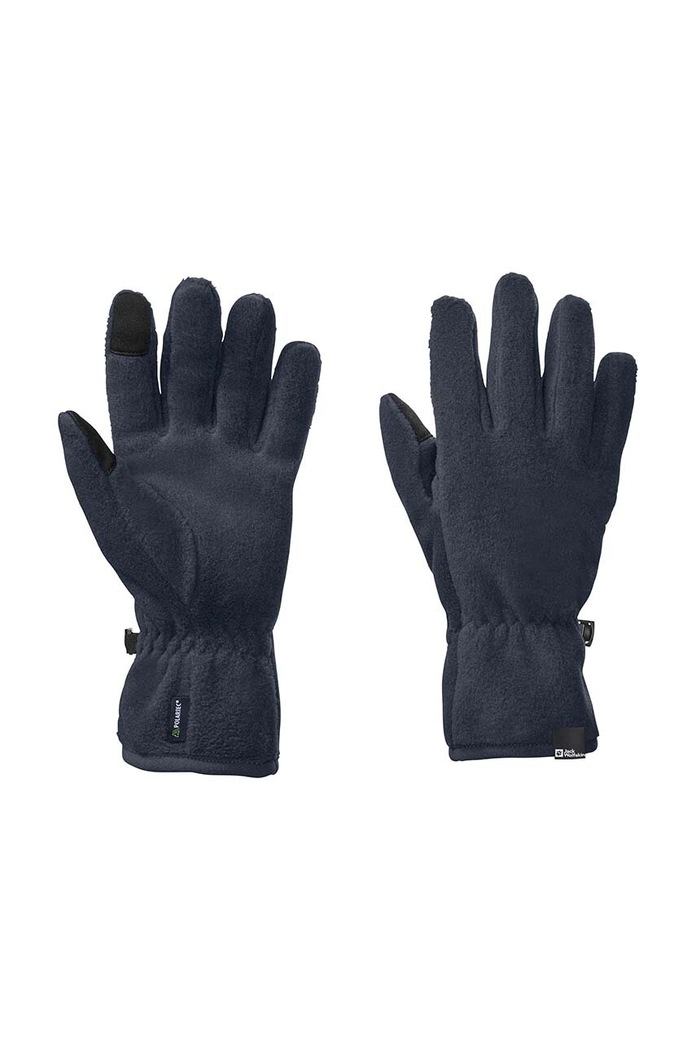 Detské rukavice Jack Wolfskin SPIRIT FLEECE Planet friendly tmavomodrá 1911161