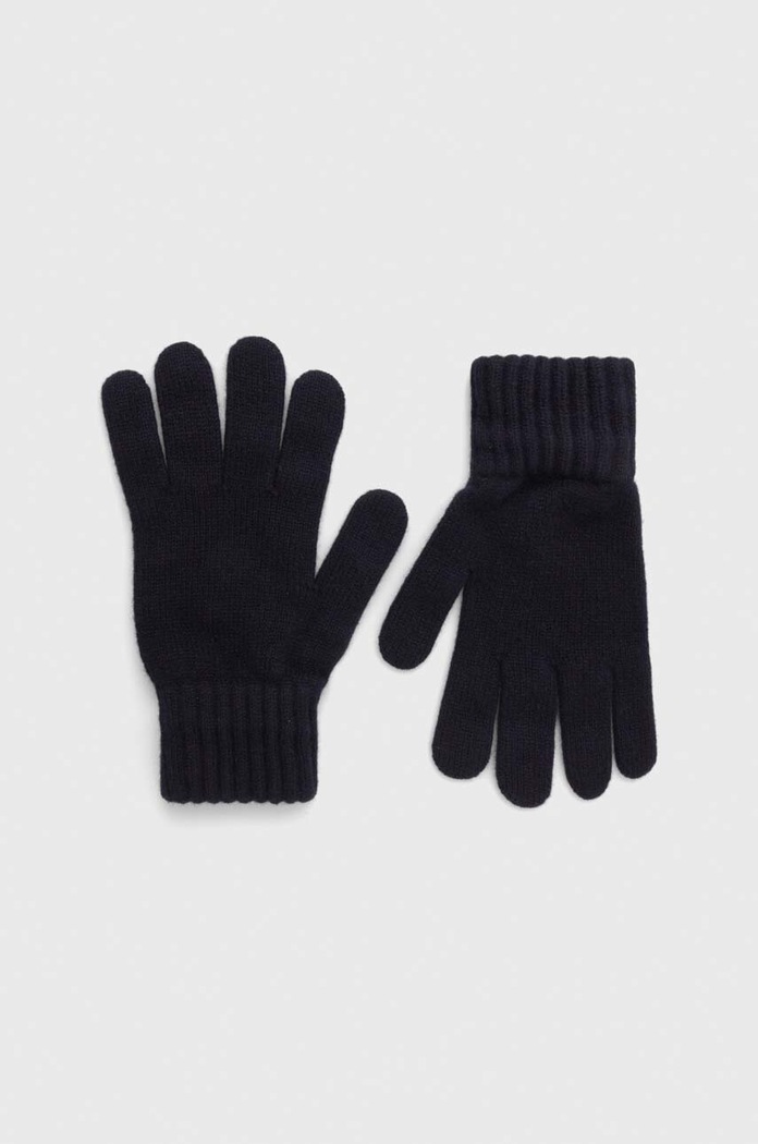 Вълнени ръкавици Barbour вълна тъмносин MGL0006