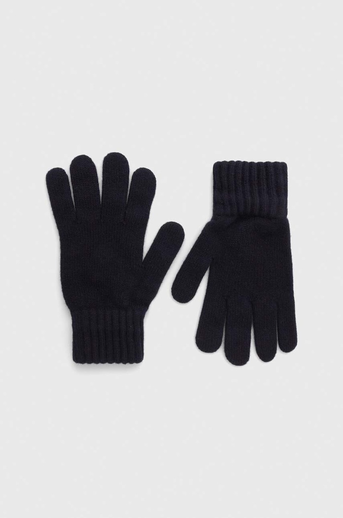 Вълнени ръкавици Barbour вълна тъмносин MGL0006