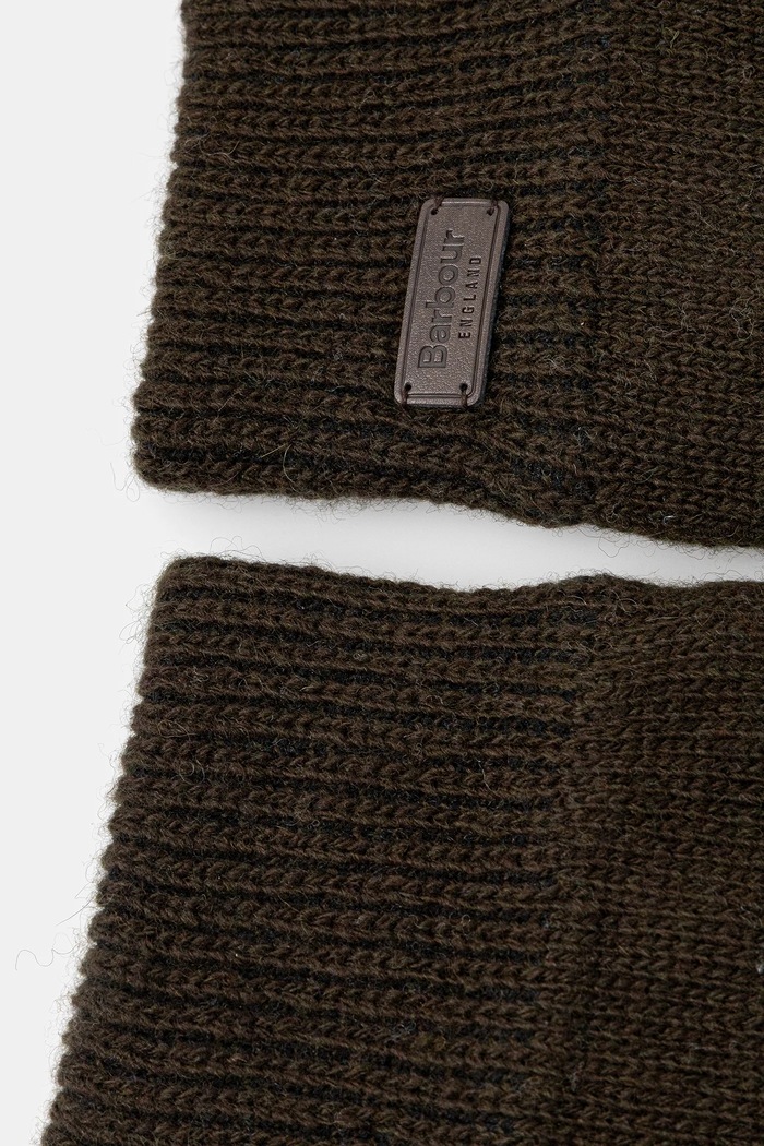 Vlnené rukavice Barbour Carlton MGL0065 zelená AA00