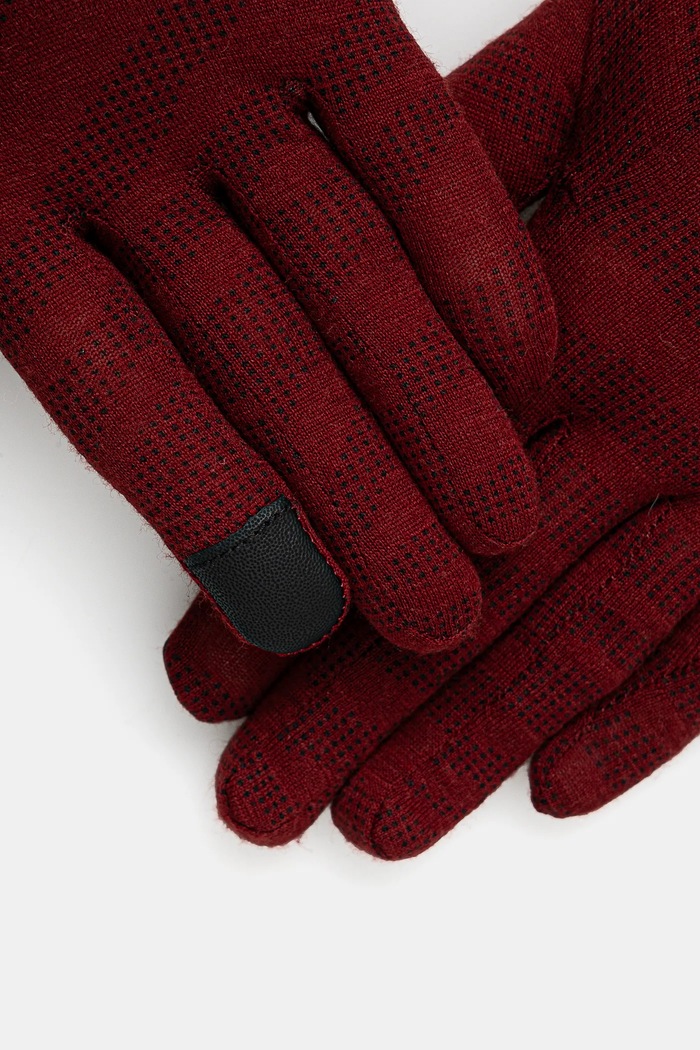 Rukavice Salewa Cristallo Merino 00.0000028514 burgundské AW25