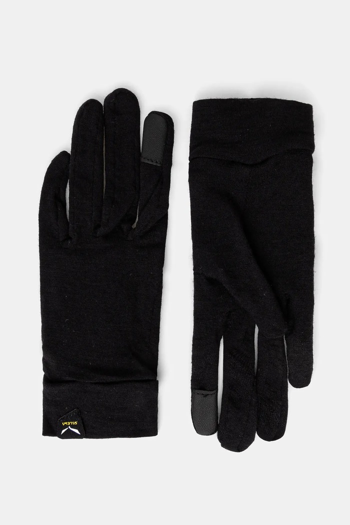 Salewa rękawiczki Cristallo Merino wełna czarny 00.0000028514