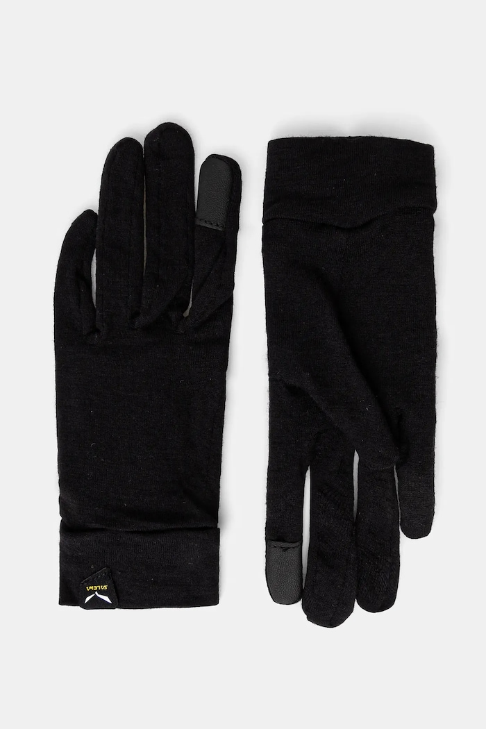 Salewa rękawiczki Cristallo Merino wełna czarny 00.0000028514