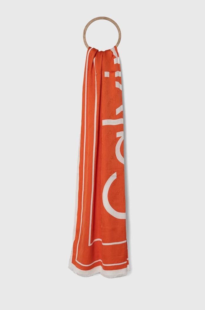 Calvin Klein Szal pomarańczowy K60K610814