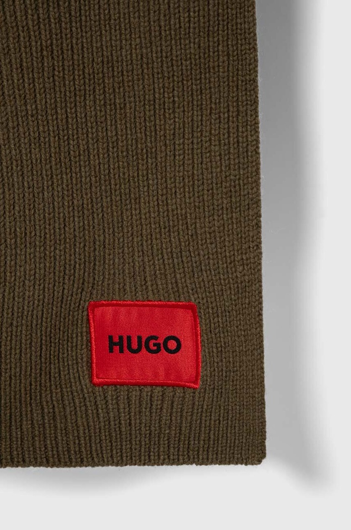 HUGO Fular de damă cu lână 50502605 verde AW24
