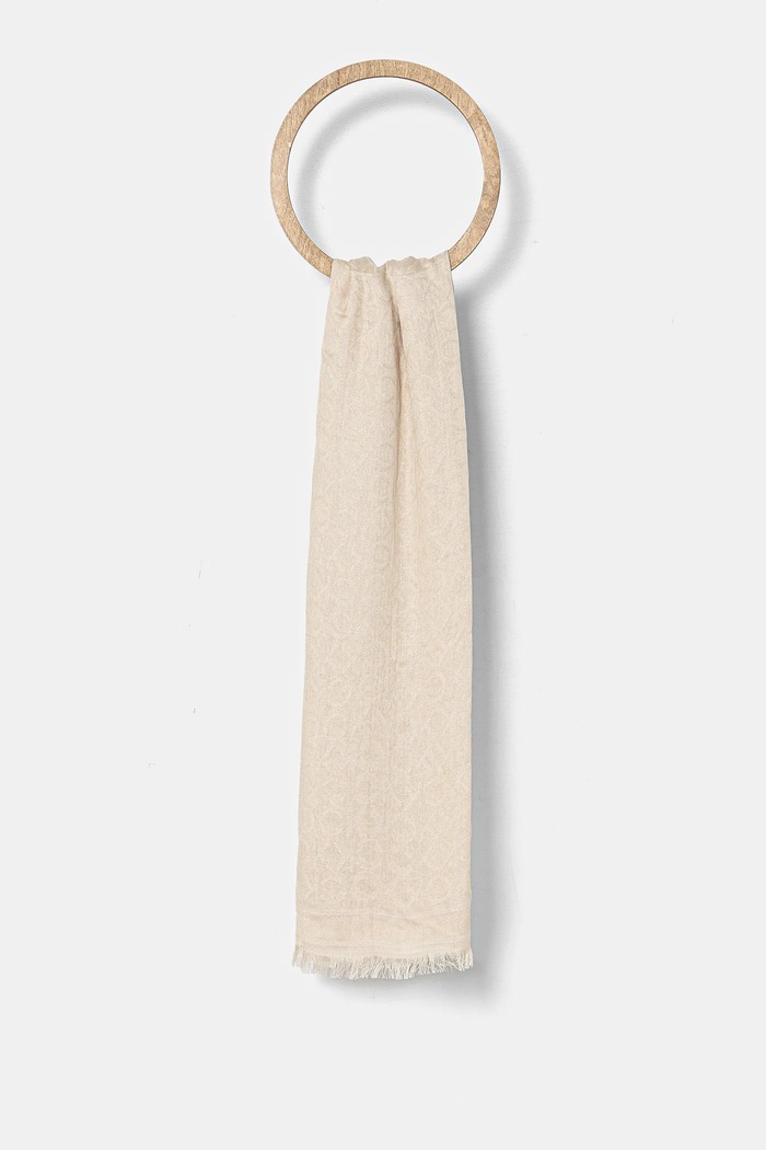 Šátek Calvin Klein hladký béžová K60K608779